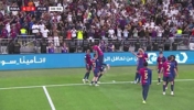 巴萨3-1领先皇马！拉菲尼亚插上头球破门！孔德精准长传送助攻！