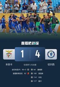 世俱杯1/8决赛切尔西4-1本菲卡，现场上座人数为25929人